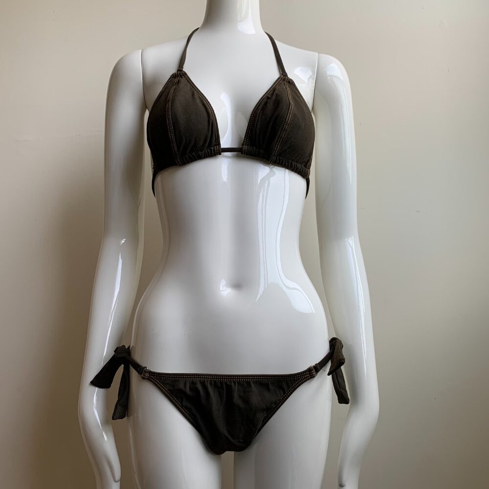 Billabong surf olive triangle bikini set